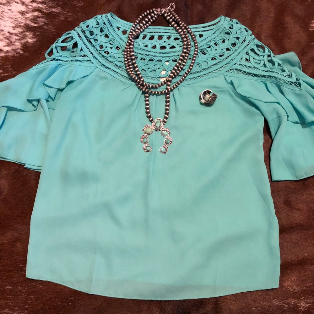 Turquoise Blouse